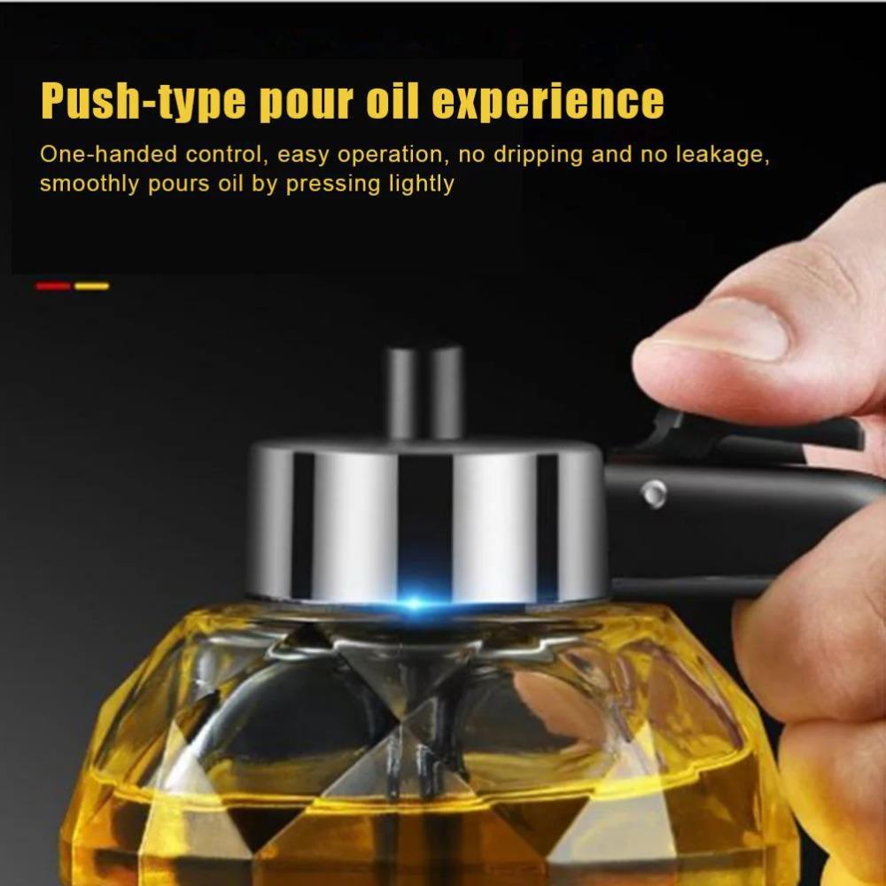 Стеклянный диспенсер для меда в форме ромба, 200 мл, большая емкость, многофункциональный флакон для масла, диспенсеры для уксуса и соуса, кухонный инструмент