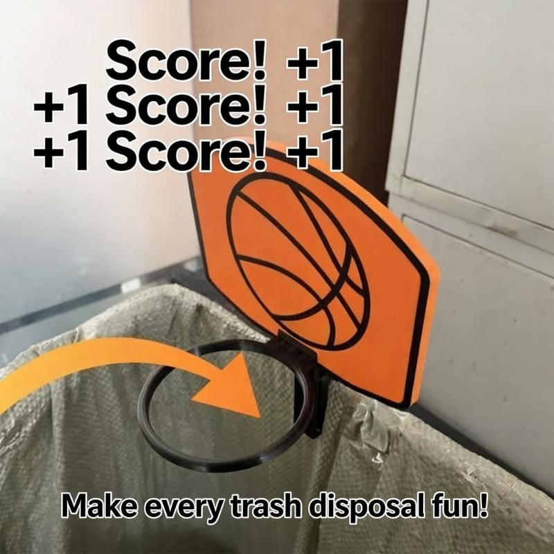 Portable Stress Relief Basketball Hoop for Wall or Desk Mount Entertainment Home and Office Indoor Entertainment Toy
