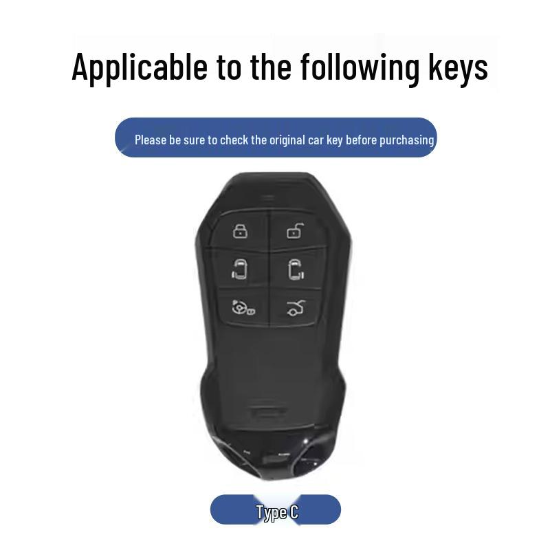 Xiaopeng X9 2026 Ультра Металлический Чехол для Ключа с Пряжкой для Пульта Дистанционного Управления - Новая Модель Защитный Чехол