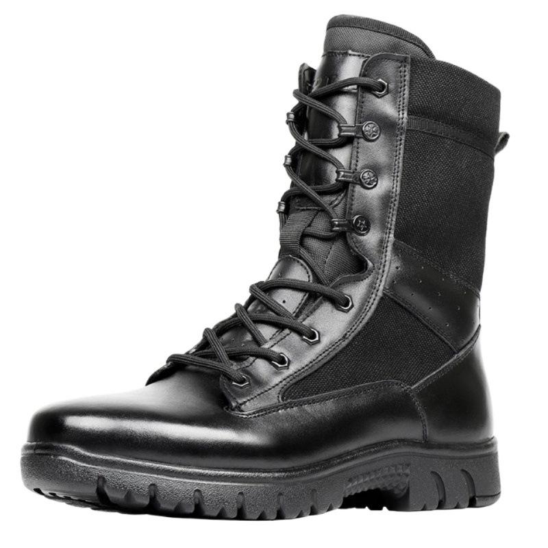 New 017 Combat Boots Men's and Women's Ultra-light Breathable Tactical Boots High-top Duty Security Training Shoes Mountaineering Land Combat Boots