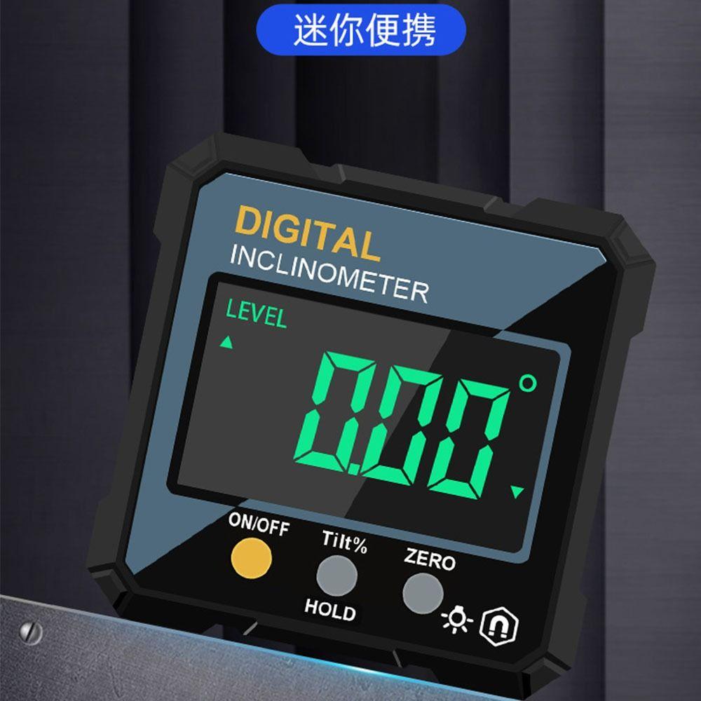 Single-sided Magnetic Electronic Angle Protractor Digital Inclinometer  Level Gauge Tool