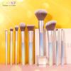 Docolor Makeup Brushes Set of 9 Foundation Powder Blending Face Blush Eyeshadow Makeup Brushes with Bag, 1 Piece