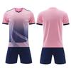 Mens Soccer Jersey Set Short Sleeve Team Training Uniform Breathable Football Shirt Kids