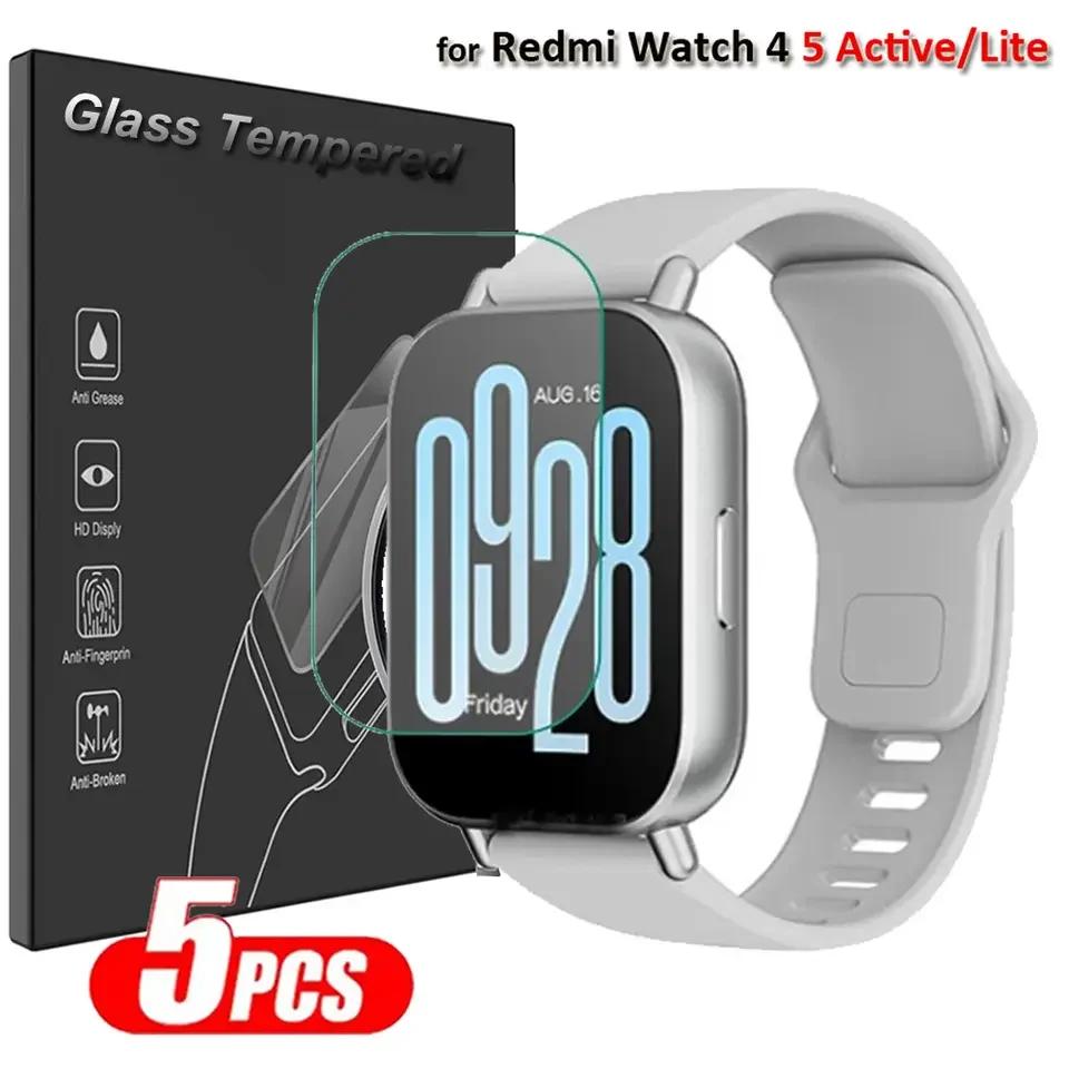 Закаленное стекло для умных часов Xiaomi Redmi Watch 5 3 Active Lite Защитная пленка для экрана Anti-Scratch Mi Redmi Watch 4 Prottiecve Film