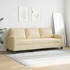 Vidaxl 3-Osobowa Sofa, Kremowa, 180 Cm, Tapicerowana Tkaniną