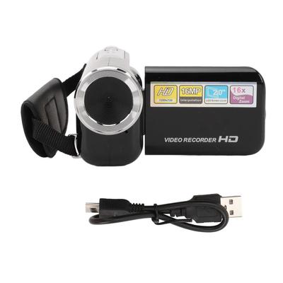 Видеокамера 16MP 1080P 16X цифровой зум 2.0-дюймовый поворотный экран Anti Shake USB-порт 14 дюймов