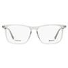 Мужские прямоугольные титановые очки Bally By5057d 020 прозрачные серые 56 мм 020