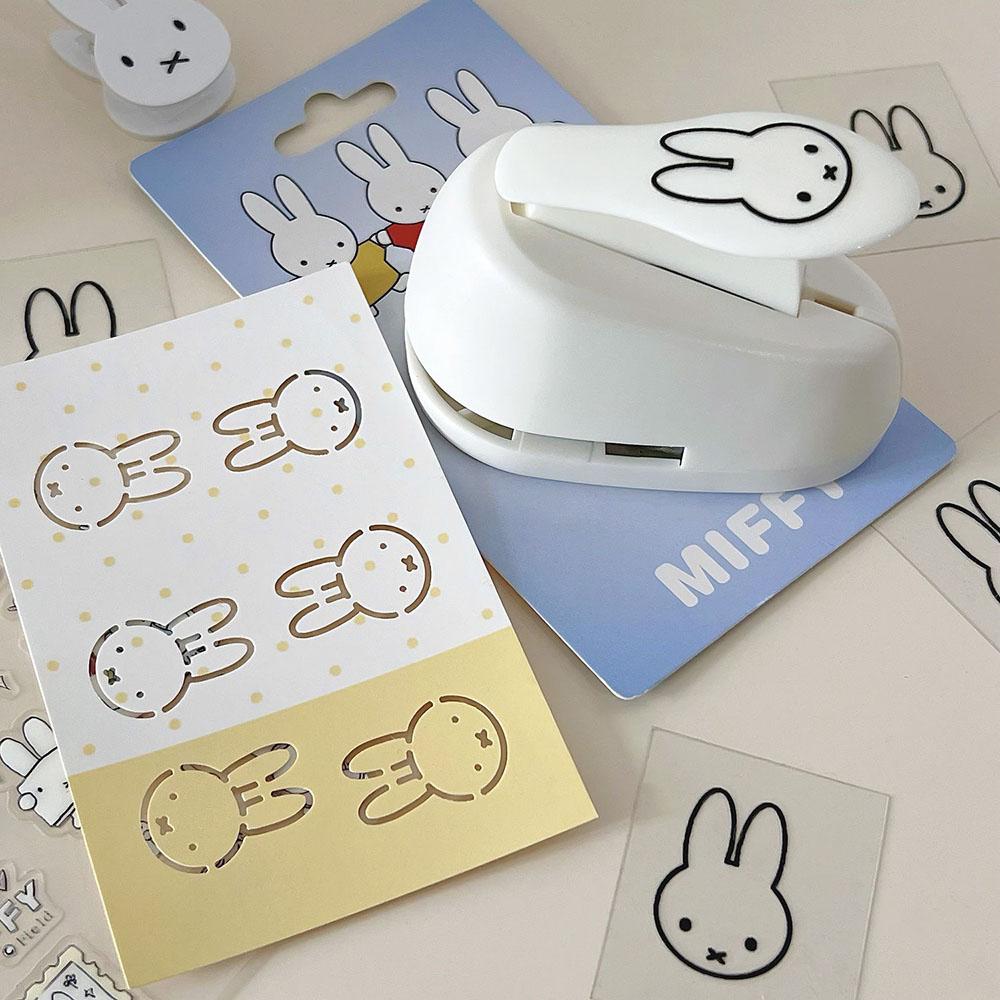 Kawaii Miffy New Style Cute Embossing Machine Cartoon Rabbit Ins Journal Handmade Diy Hollow Out Puncher Girl Gift
