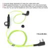 2 Way Earphone PTT Mic 2 Pin Walkie Talkie Earphones Noodle Headphone Cord for Kenwood Baofeng
