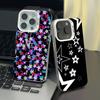 Чехол со звездами для iPhone 17 17Air 16 15 14 13 12 11 Pro Max Plus Цветной Серебристый