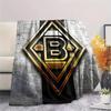 Borussia Print Flannel Blanket, High quality Comfortable for All Seasons, Home Decor, Warmth and Comfort, Perfect for Christmas Gifts