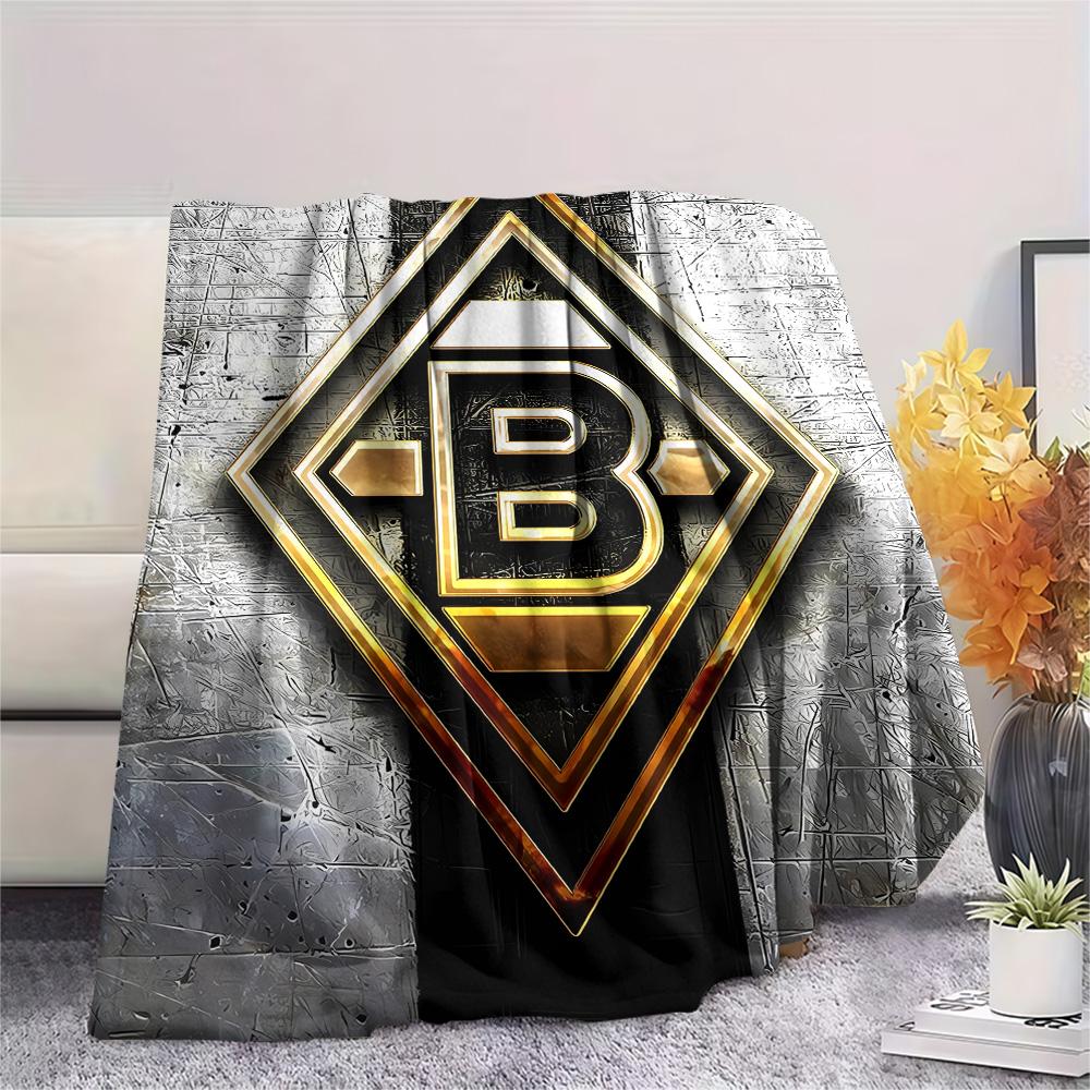 Borussia Print Flannel Blanket, High quality Comfortable for All Seasons, Home Decor, Warmth and Comfort, Perfect for Christmas Gifts