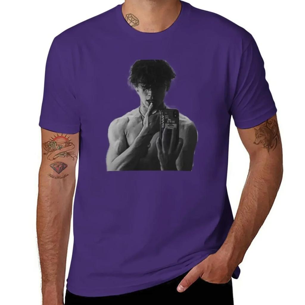 Vinnie Hacker T-Shirt aesthetic clothes Aesthetic clothing plain black t shirts men