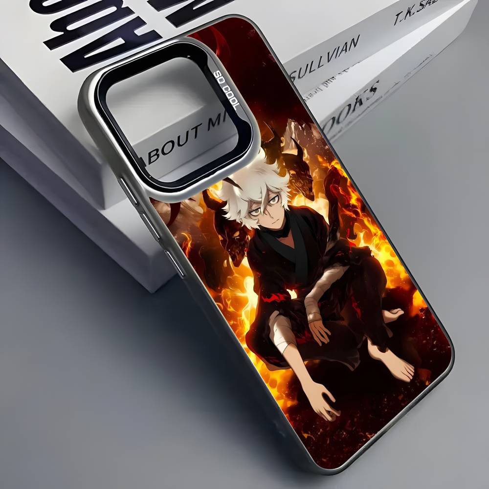 Чехол для телефона с аниме Хеллс Парадайз Jigokuraku Для iPhone 16 15 14 13 12 11 Pro Max Серый Черный Матовый Лазерный Металлик Аврора Funda