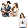Family Patches For Clothes Vinyl Diy Craft Supplies Parches Ropa Heat Press Appliqued T-Shirt Clothes Stickers Hoodies Diy Patch