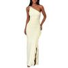 YL25565 Сексуальное платье на одно плечо - Летний 2026 года Облегающая юбка с разрезом