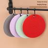 Silicone Heat-Resistant Pot Mat - Round Anti-scald Placemat Coaster for Kitchen