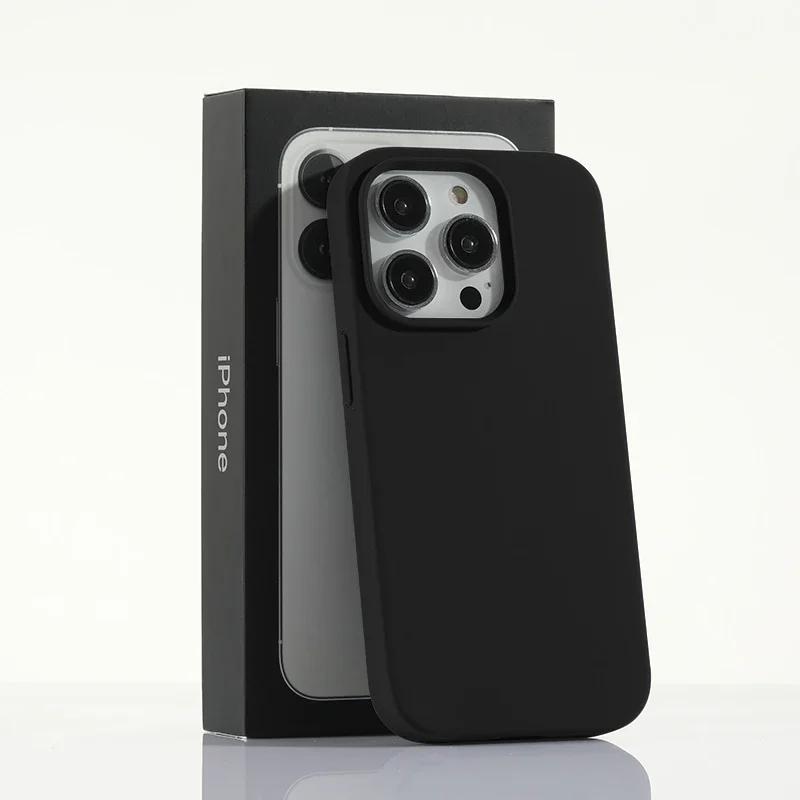 Luxury Liquid Silicone Case for Apple iPhone 16 15 Pro Max Candy Color Full Protective Cover for iPhone 14 13 12 11  Pro Max XR X XSMax