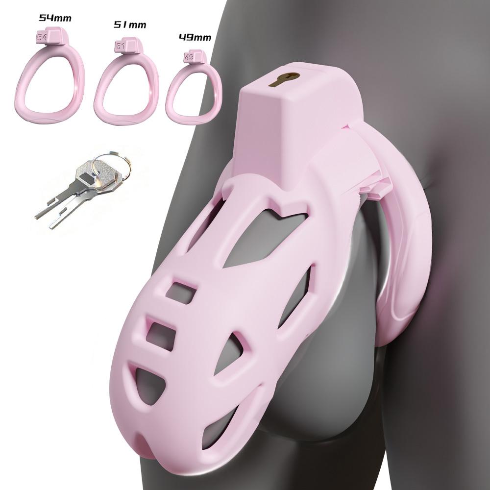 Chastity Cock Cage with Penis Holster BDSM Game Penis Holster Cock Ring Erotic Urethral Lock Men's Erotic Products