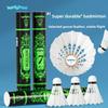Shuttlecocks Counterattack Feather Badminton Durable 12-Piece Goose Feathers for Indoor Outdoor Competition Tournaments