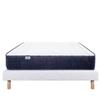 Mattress Set 140x190 Cm, Cloud, 24 Cm, Memory Foam, Medium-firm, Summer/winter Side + White Bed Base Th 13cm