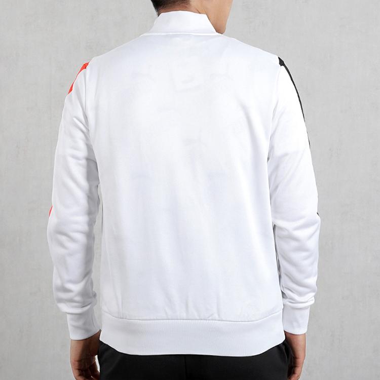 Puma T7 Fitted Color Block Stand Collar Jacket Men Jacket White 599220-02