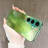 Стильный и легкий стеклянный чехол с узором для Samsung Galaxy S26 S25 S24 S23 S22 FE Ultra Plus Встроенное стекло зеленый Изысканный