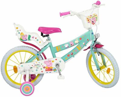 Children'S Bike 16 Inches Peppa Pig For Girls 5-7 Years Old