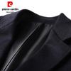 Pierre Cardin Men's 100% Cashmere Mid-Length Wool Coat