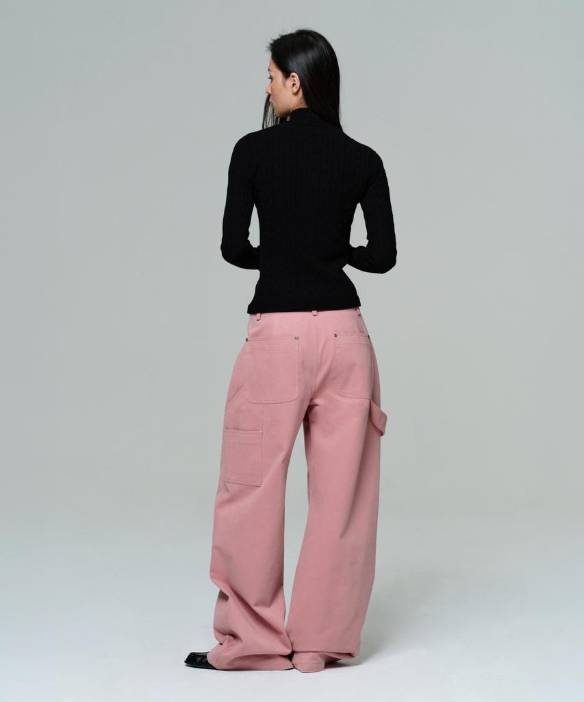 ERA Women Fitted Cable Zip Knit - Black