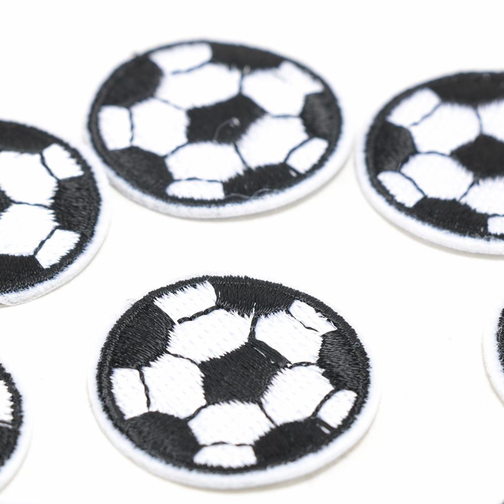 Embroidered Stick on Football Handmade Stickers Clothes Patches Jeans Decor