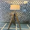 152.4 Cm Modern WITHOUT SHADE Wooden Tripod Floor Lamp Natural Finish for Living Room and Bedroom Décor
