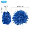 PATIKIL 18 шт. Металлические помпоны для черлидинга Помпоны для черлидинга с ручкой-жезлом Помпоны для команды черлидинга для игр, спортивных танцев, вечеринок, Team Spirit, синие