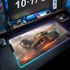 World of tanks Коврик для мыши RGB Игровой коврик для мыши Большой светодиодный коврик Настольный коврик для ПК Светящийся коврик для мыши Большие коврики для клавиатуры Настольный коврик С