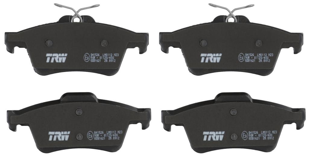 Trw Gdb1621 Тормозные колодки Trw Задние Без датчика