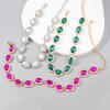 Crystal Statement Rhinestone Choker Necklace Women Collar Bib Vintage Jewelry