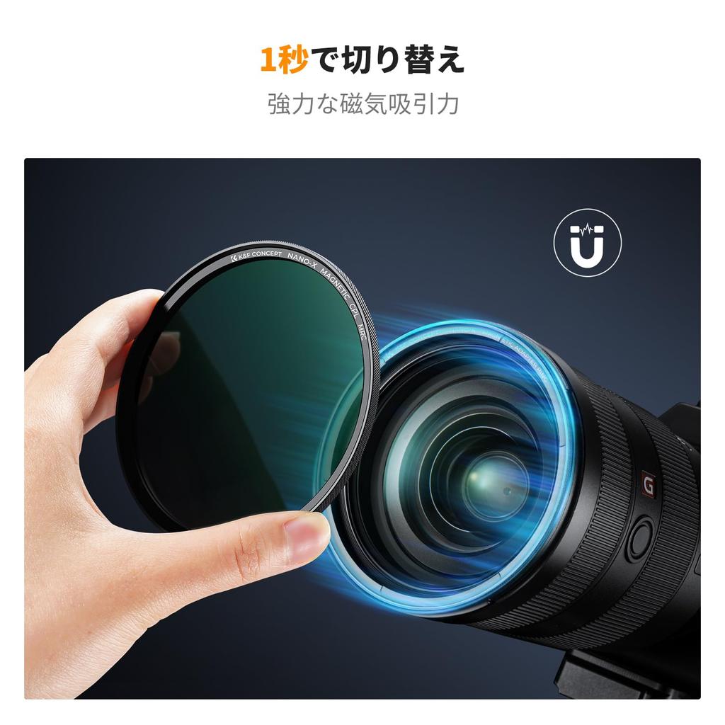 Concept 43mm Magnetic Filter Magnetic Adapter for Easy AGC Optical High Low Nano Includes Filter Bag and Magnetic Adapter Ring K&F ND1000+CPL+MCUV