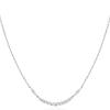 Arc Pave 925 Silver Necklace N056-02H