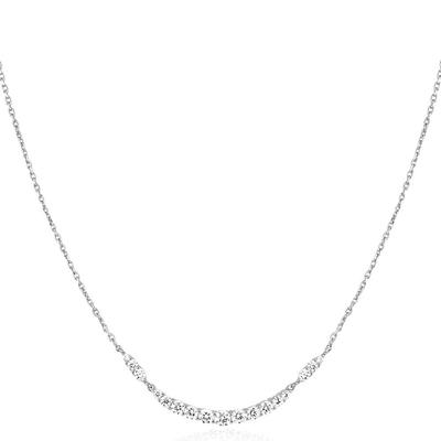 Серебряное колье Arc Pave 925 пробы N056-02H