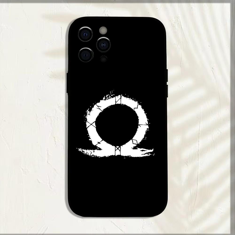 Чехол для телефона G-God of W-War Game для iPhone 16,15,14,13,12,11,Pro,X,XS,Max,XR,Plus,Mini Мягкий черный чехол