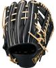 ZETT Перчатка для бейсбола Winning Road размера B BRGB33510F, универсальная, черно-пастельная (1932 год), 4,