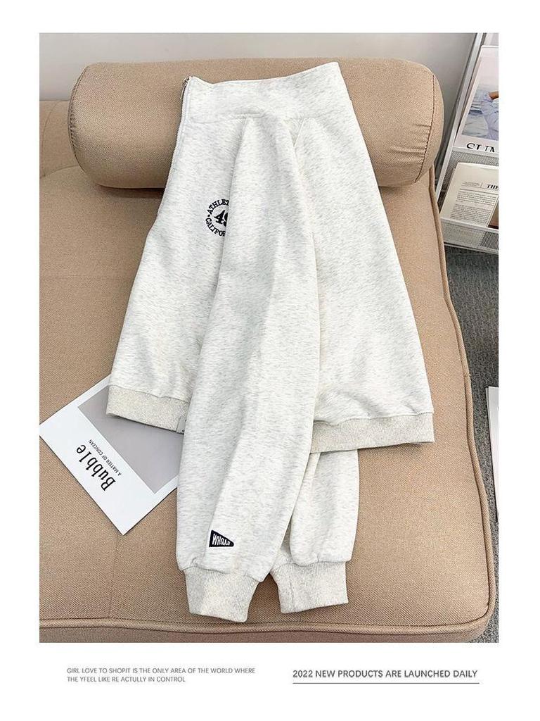 Женский ретро свитер с вышивкой на молнии до середины груди, со стойкой, осенне-зимний пуловер с длинным рукавом и плюшевой подкладкой