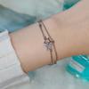 Double Layer Star Bracelet For Women Minimalist Celestial Jewelry Dainty Gift For Best Friend And Students