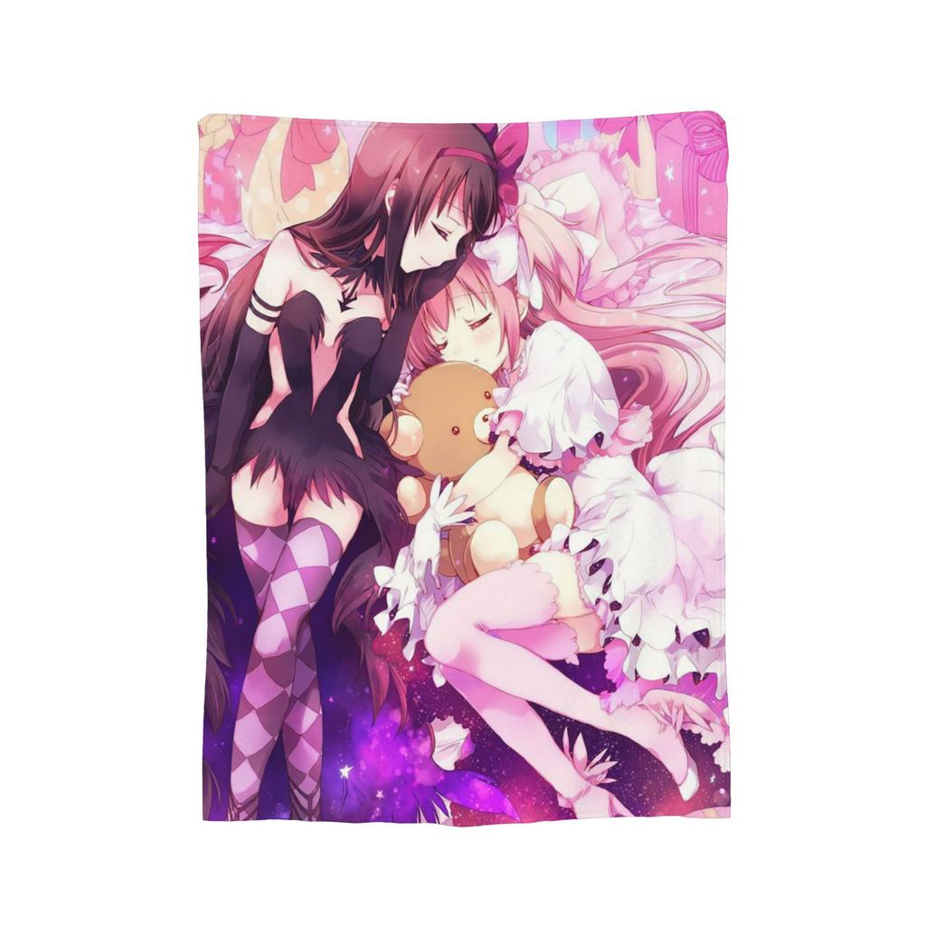 Кюбей Puella Magi Madoka Magica Милый Коралловый флис Плюшевый Плед Аниме Одеяло для кровати Спальни Ультрамягкое Покрывало,