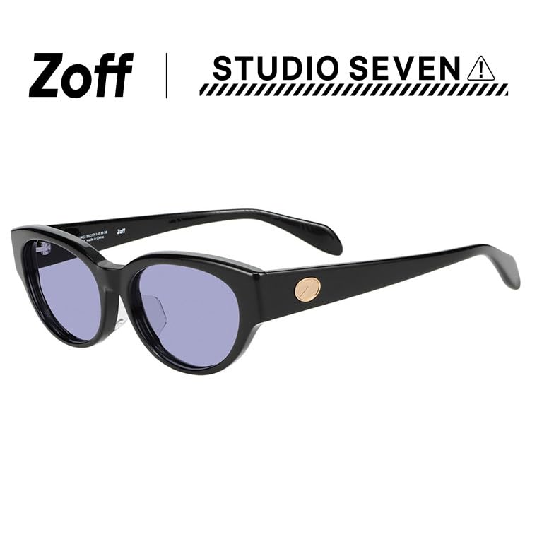 Солнцезащитные очки Zoff STUDIO SEVEN Овальные Горизонтальные Цветные Линзы Защита от УФ-лучей Унисекс (Черный, ZN251G09_14E2) Мужской, Женский, [5517-145]