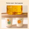 JD Original Disposable Paper Cups, Thickened Four-Color Bamboo Fiber Barbecue Camping Home Water Cups 230ml [100 Pieces]
