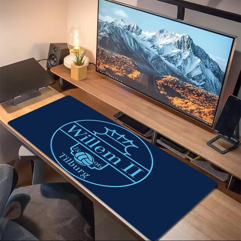 Willem II Tilburg Print  Cushion Non-slip Laptop Tablet Big Mousepad XXL Mat Mini PC Playmat With Lock edge
