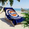 Gulf Brand Logo Design beach towel beach soft swim seaside Absorbent bath towel Comfort printing Fashion Travel and vacation towels
