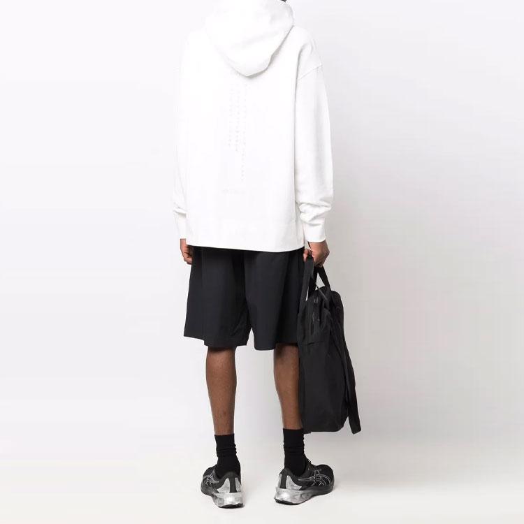 Y-3 Ss22 однотонная толстовка с логотипом и принтом унисекс, толстовки с капюшоном белого цвета HG8801