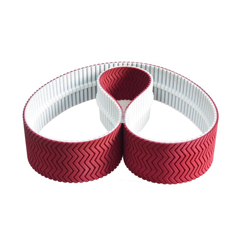 Customized PU Rubber coated Timing Belt Pool Cleaning Robot Tracks Belts Anti-slip Conveyor Synchronous Belts